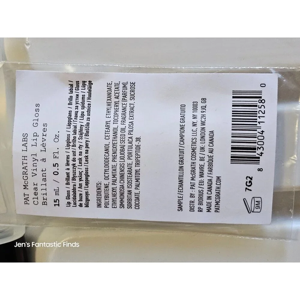 Pat McGrath Labs‎ Clear Vinyl Lip Gloss New
